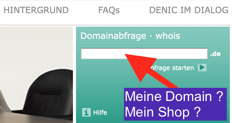 Inhaber Domain prüfen